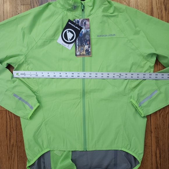 Endura Extract Jacket 2 Mens Size Large Hi Viz New Green Cycling - Picture 9 of 9